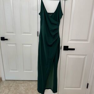 SHEIN Green Draped Maxi Dress